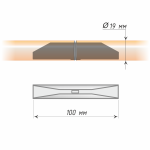 Соединитель для круглых карнизов (19)