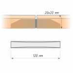 Соединитель для карнизов квадро (Металл)