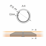 Труба гладкая 16 мм (Х 400 составная по центру)
