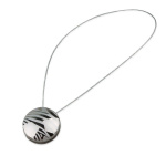 Клипса магнитная «Зебра» ø4,5 см для легкого и среднего веса штор с тросом 60 см (ХМ/Н)