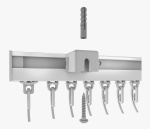 фото стеновой профильный карниз для штор «универсал» однорядный белый в интернет-магазине Олексдеко