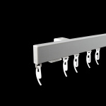 фото профильный карниз для штор «универсал» серый в интернет-магазине Олексдеко