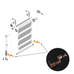 Кронштейн нижний для боковой фиксации «Мини День-Ночь» Besta Коричневый