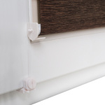 Рулонная штора «Мини День-ночь» Саванна/Шоколад