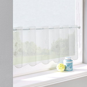 Штора-кафе «Romantik» молоко высота 30см