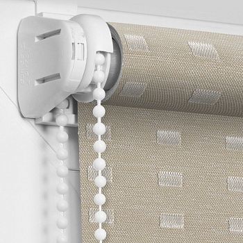 Рулонная штора «Мини» Квадро/Мокка (37 х 170)