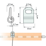 Кольцо римское упак. 100 шт (Прозрачное)