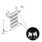 Заглушка для профиля дополнительного «Мини День-Ночь» Besta (Белый)