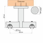Кронштейн потолочный «Турин II 19/19» (БГ)