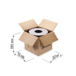 Лента «Липучка-петля» 20 мм Белая бобина 500 пог. м