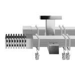 Двухрядный потолочный карниз для штор «Зебрано» (20 НС 160)