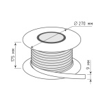 Лента-фиксатор клеевая ПП 9 х 0,6 мм 500 пог.м