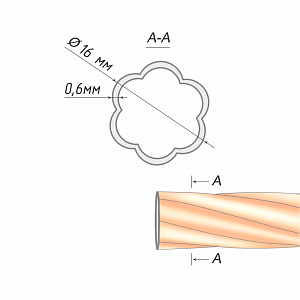 изображение труба твистер 16 мм на olexdeco.ru