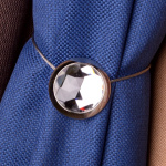 Клипса магнитная «Диамант» ø5 см для легкого и среднего веса штор с тросом 38 см (Х)