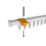 Суппорт для профиля «Отель» Белый (Металл)