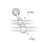 Двухрядный стеновой карниз для штор «Монстера» Антик (25/19 А 200)
