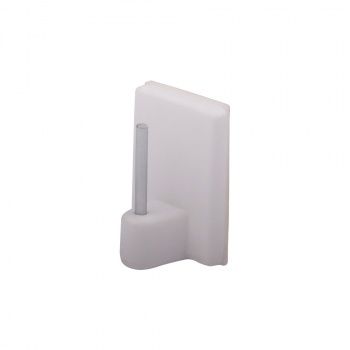 Кронштейн «Мини» 17х24 мм к карнизу «Кафе» отступ 9 мм (Белый глянец)