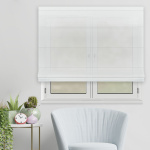 Римская штора тюль «Биенто» Белый