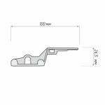 Каретка для плотного закрывания штор для дорожки 4 мм
