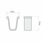 Блокада для шины потолочной упак. 100 шт (Пластик)