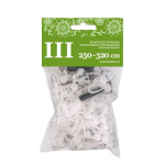 Комплект крепежа для шины трехрядной потолочной 250-320 см (Пластик)