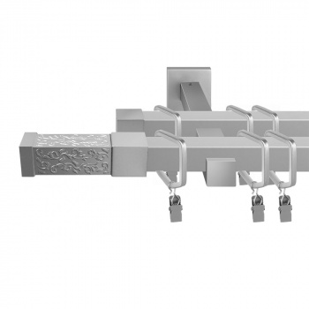 изображение двухрядный стеновой карниз для штор «трезано» на olexdeco.ru