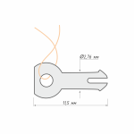 Направляющее кольцо для лески Besta (Коричневое)