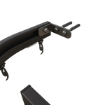 фото стеновой профильный карниз для штор «универсал» с поворотами к стене двухрядный черный в интернет-магазине Олексдеко