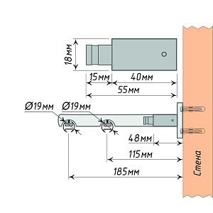 изображение удлинитель кронштейна «лион» на olexdeco.ru