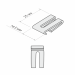 Суппорт для профиля «Ай» (Белый)