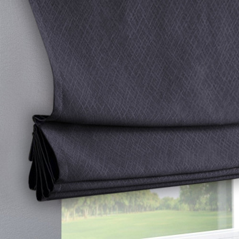 Римская штора черный подъемный механизм коллекция «Каир» Blackout Графит