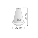 Отвес шнура с резиновым кольцом (Белый)