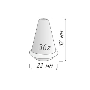 Отвес шнура с резиновым кольцом
