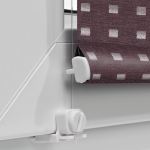Рулонная штора «Мини» Квадро/Слива (68 х 170)