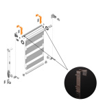 Кронштейн накидной регулируемый «Мини День-Ночь» Besta (Коричневый)