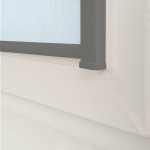 Рулонная штора «UNI 2» фурнитура Темно-серая. Ткань коллекции «Лазурь» Голубой