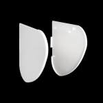 Заглушки для кронштейнов «Duo» L=102/127 мм для двойных РШ (Белый)