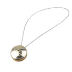 Клипса магнитная «Зебра» ø4,5 см для легкого и среднего веса штор с тросом 60 см (ХМ/З)