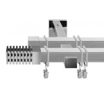 Двухрядный стеновой карниз для штор «Зебрано» (20 НС 300)