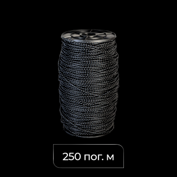 Цепь управления пластиковая 4,5х6,0 мм Черная (Бобина 250 п.м.)