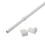 Карниз-кафе «Виргиния» белый (12 мм 85-135)