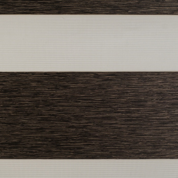 Ткань для рулонных штор «День-ночь» коллекция «Саванна» Шоколад