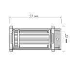 Каретка «Мадрид» / «Милан» усиленная максимальная намотка 5 пог.м.