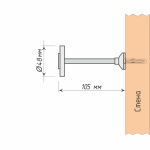 Держатель для штор «Трезано» (А)