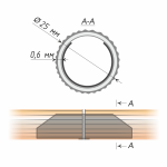 Труба рифленая 25 мм (ХМ 360 составная по центру)
