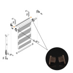 Заглушка для профиля дополнительного «Мини День-Ночь» Besta (Коричневый)