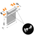 Комплект для рулонной шторы «Стандарт» D25