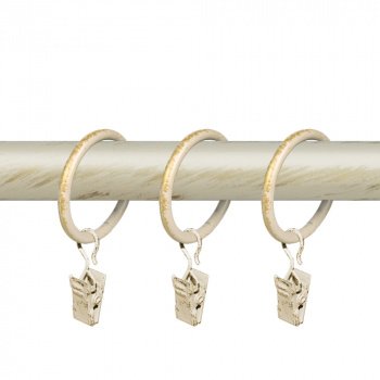 изображение кольцо 19 круглое с зажимом упак. 10 шт на olexdeco.ru