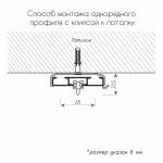 Карниз «2+1» однорядный Черный (L=580 см бегунок)