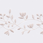 Штора-кафе «Poesie» беж высота 45см (Ширина 212см)